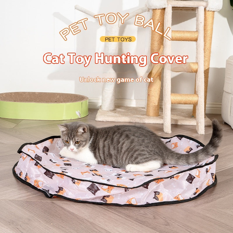 kattenspeelkussen met zelf-hi rollende bal!